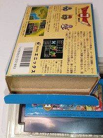 Famicom version Dragon Quest II Box manual Retro collection case