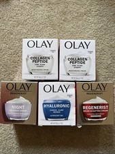 (5 PACK) Olay Regenerist Night Recovery Cream & Micro-Sculpting Cream EXP: 12/26