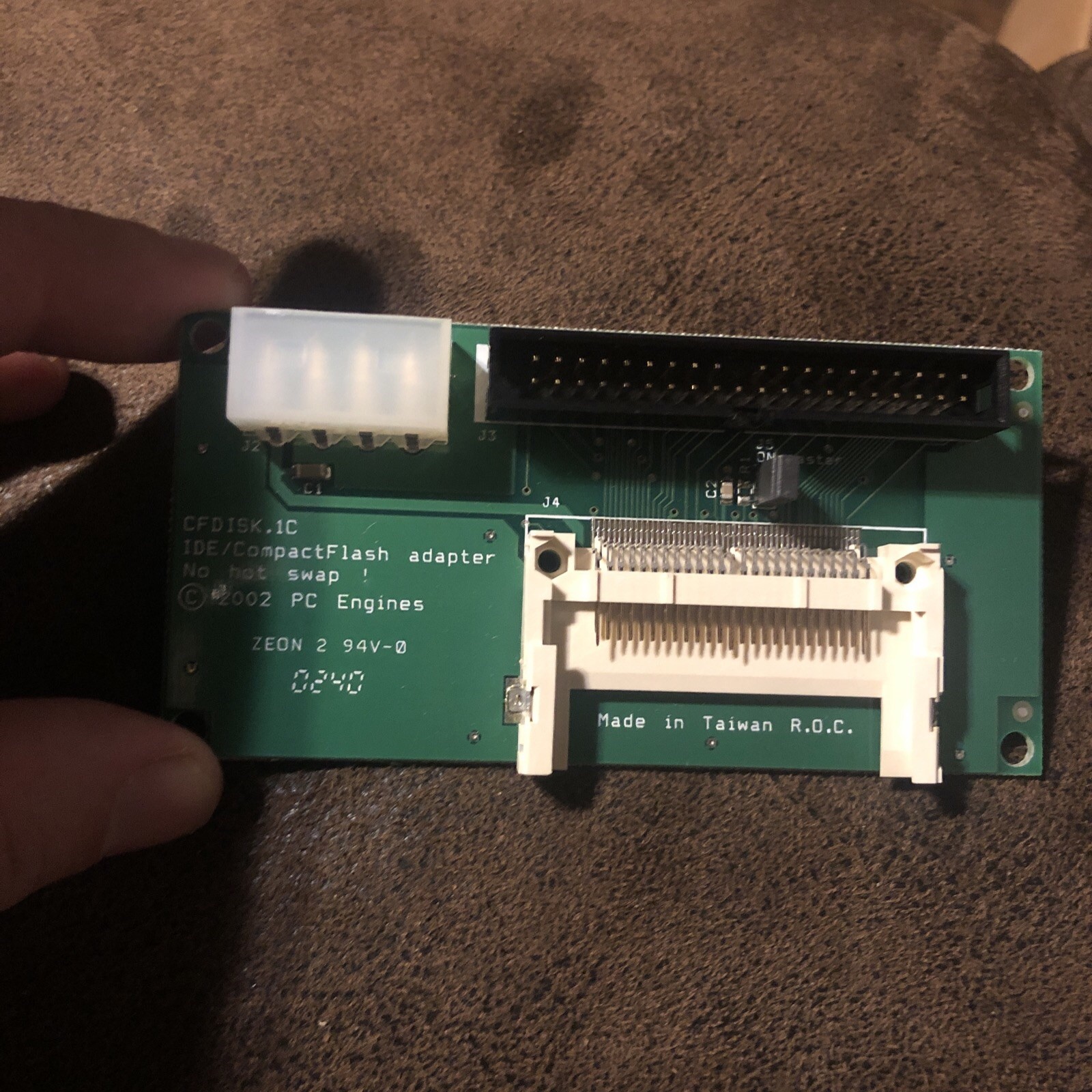 PC Engines CFDISK.1C IDE Compact Flash Adapter