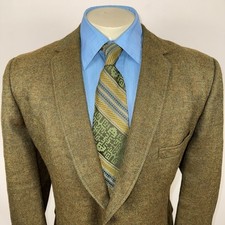 Park Lane Bond Clothes Blazer Jacket Men 48 Suit Sport Coat 1960s Vtg Wool Tweed