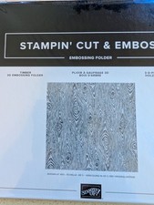 Stampin Up Timber 3D Embossing Folder - woodgrain