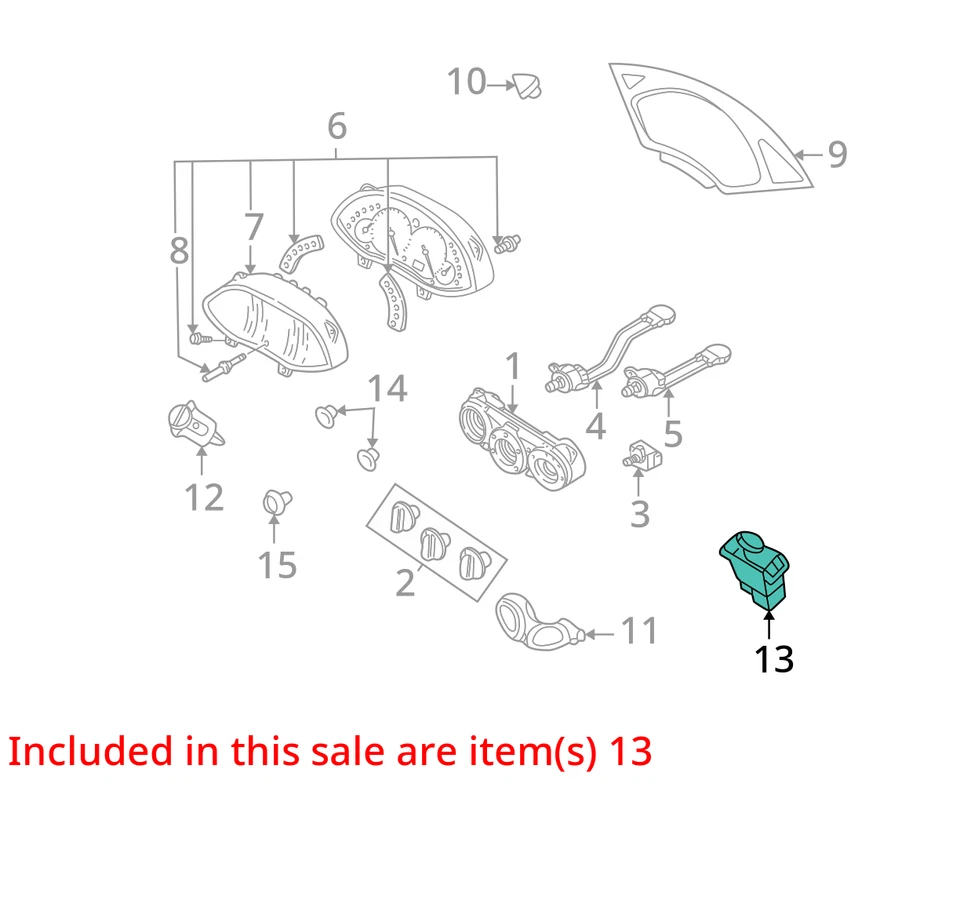 SE ADAPTA A FORD FOCUS SWITCH 2000-2001 ASM YS4Z13350CA - NUEVO OEM YS4Z13350CA Foto 2 de 3