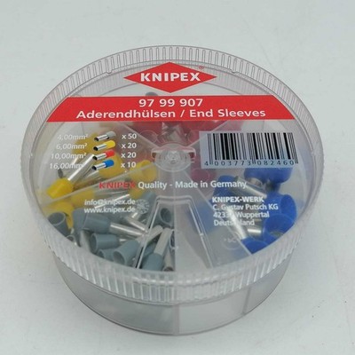 KNIPEX Sortimentsbox Aderendhülsen isoliert 4-teilig 100 Stk 97 99 907