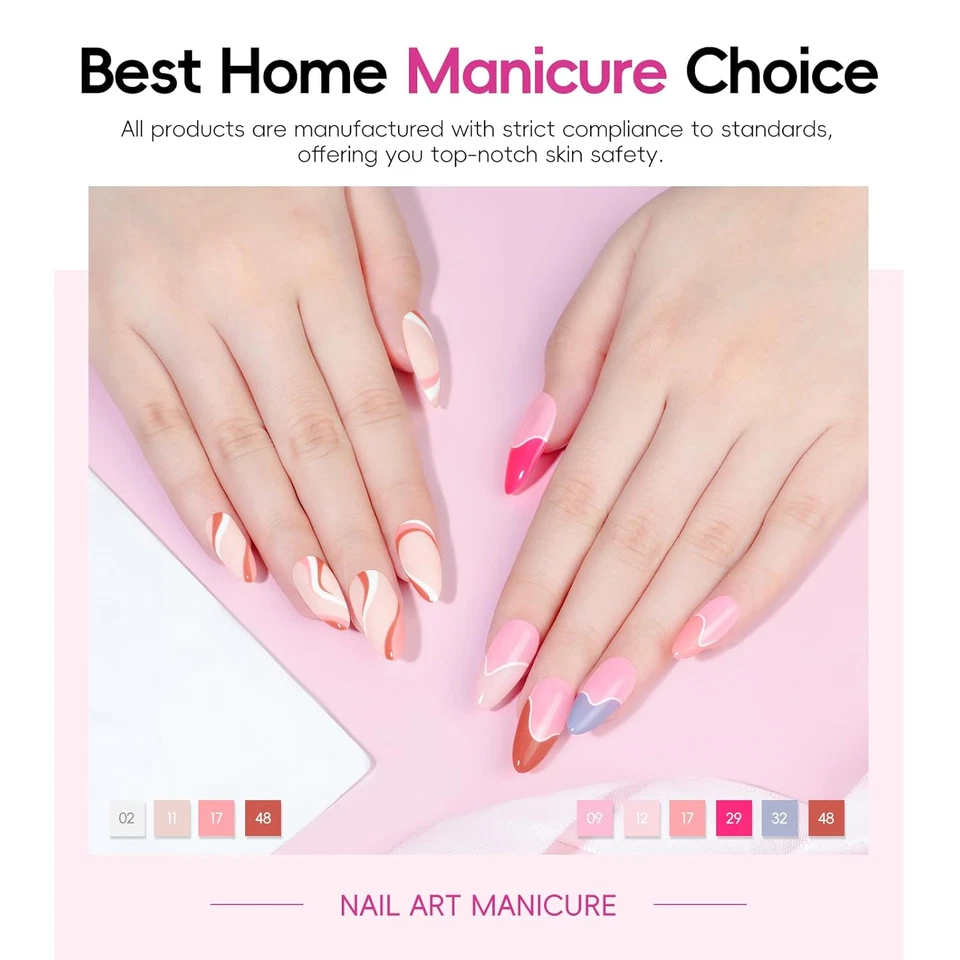 Gel Nagelset 65 Stück mit Lampe 35 Farben UV Nagellack Starterset Base Top Coat  - Bild 4 von 4