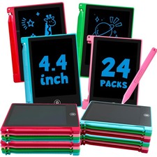 24 Pack 4.4 Inch Mini LCD Writing Tablet for Kids, Erasable and Reusable Todd...