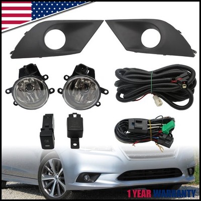 For 2015 2016 2017 Subaru Legacy Clear Lens Pair Fog Lights Lamps+Wiring+Switch