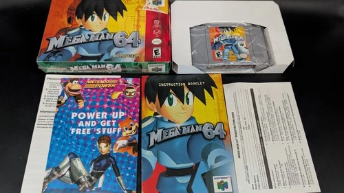 Mega Man 64 (Nintendo 64, 2001) Box Manual Complete CIB N64