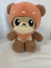 THE EWOK STAR WARS Plush Stuffed Animal Orange Hood Mattel