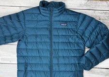 Patagonia Down Sweater Jacket Youth L 12 Teal Puffer Lightweight