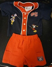 Vintage MICKEY  COMPANY Mickey Mouse 2pc Short Sleeve And Shorts 6-9months EUC