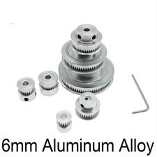 Gt2 6mm Timing Belt Tooth Idler Drive Pulley 16 20 48 60 80t Bore 3-14mm Pulley