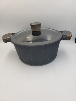 D&W Deane & White 9.5'' Black Casserole Stock Pot With Lid Very Nice Preowned