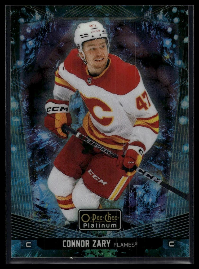 2024-25 O-Pee-Chee Platinum #52 Connor Zary Bioluminescence #/5 SN