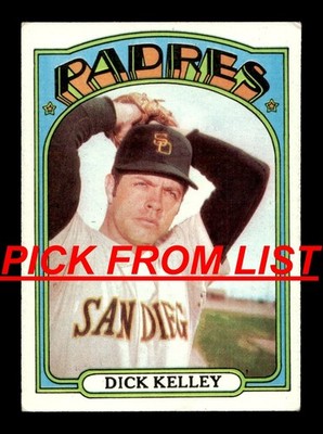 1972 Topps Baseball 2-238 EX/EX-MT Pick From List All PICTURED ss3