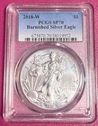 2018-W SILVER EAGLE - Burnished - $1 - PCGS SP70 - Uncirculated