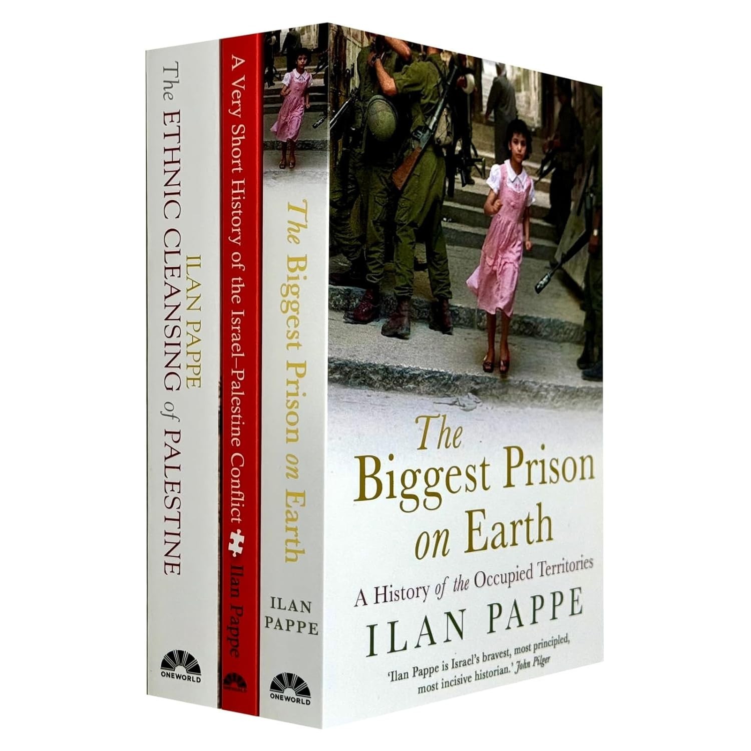 Ilan Pappe Collection 3 Books Set The Biggest Prison on Earth,Ethnic Cleansing
