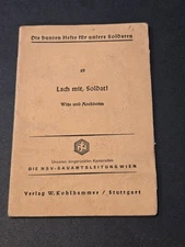 FELDPOST MAILED! WWII German Soldier Military Humor Book Lach mit Soldat! 1941