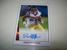 2021 LEAF MEMORIES RC VAVAE MALEPEAI AUTO SIGNED #BA-VM1 #D/25 USC TROJANS