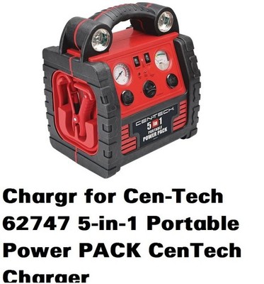 AC Adapter For Cen-Tech 62747 5-in-1 Portable Power PACK CenTech Charger  | eBay