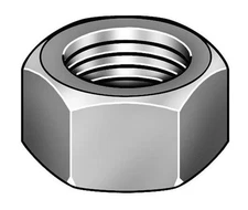 Zoro Select Heavy Hex Nut, 7/8"-9, Steel