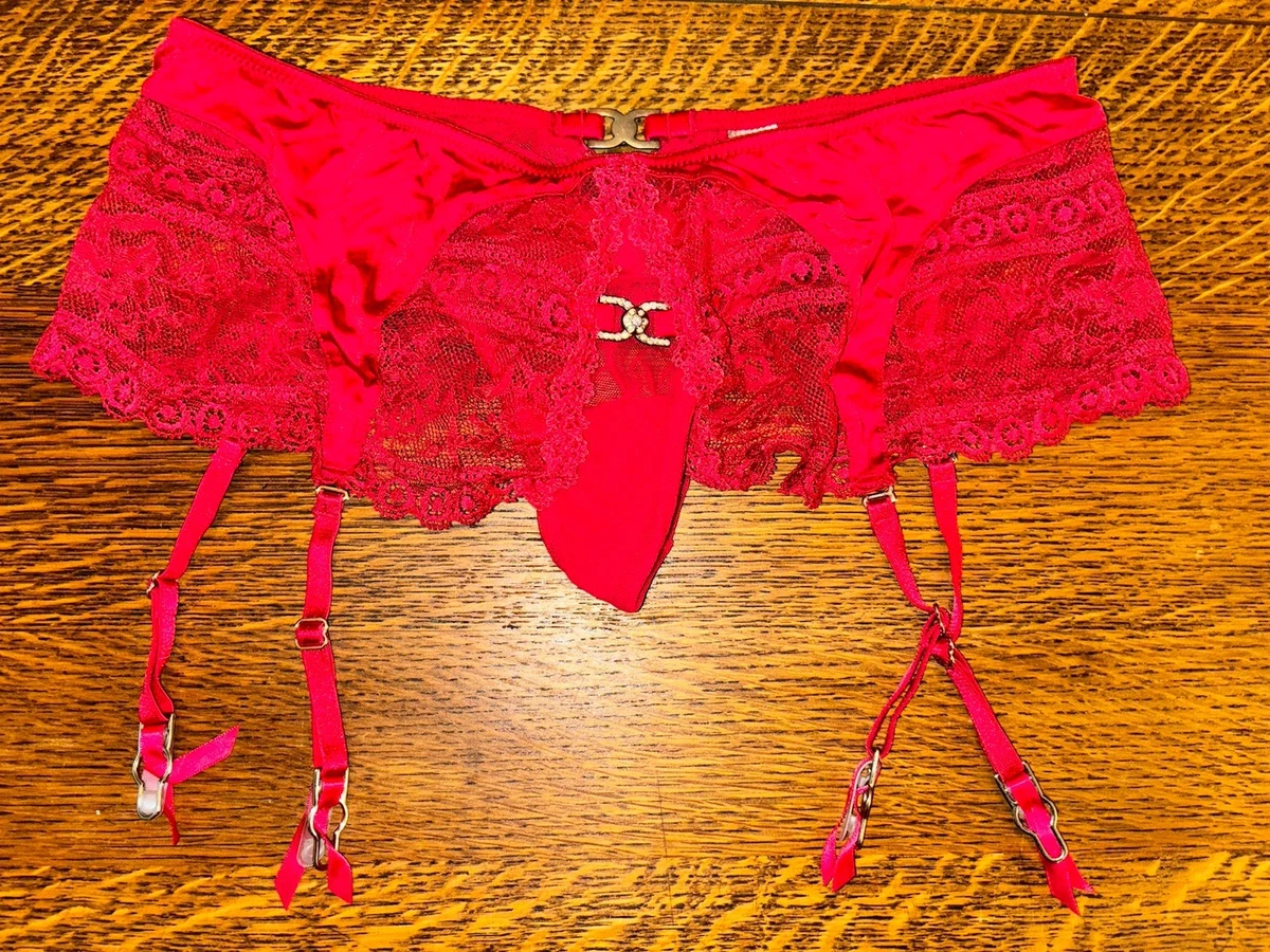 Red Lace Regular Size Garter Belts for Women for sale | eBay