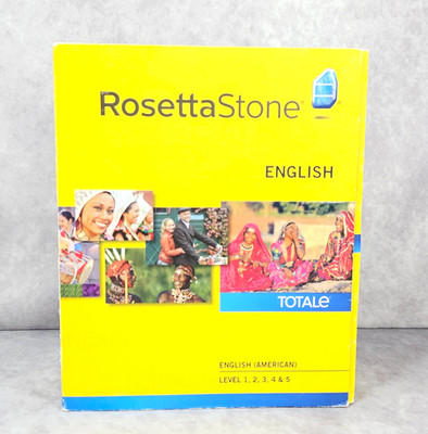 Rosetta Stone English Totale English American Levels 1-5 CD Set