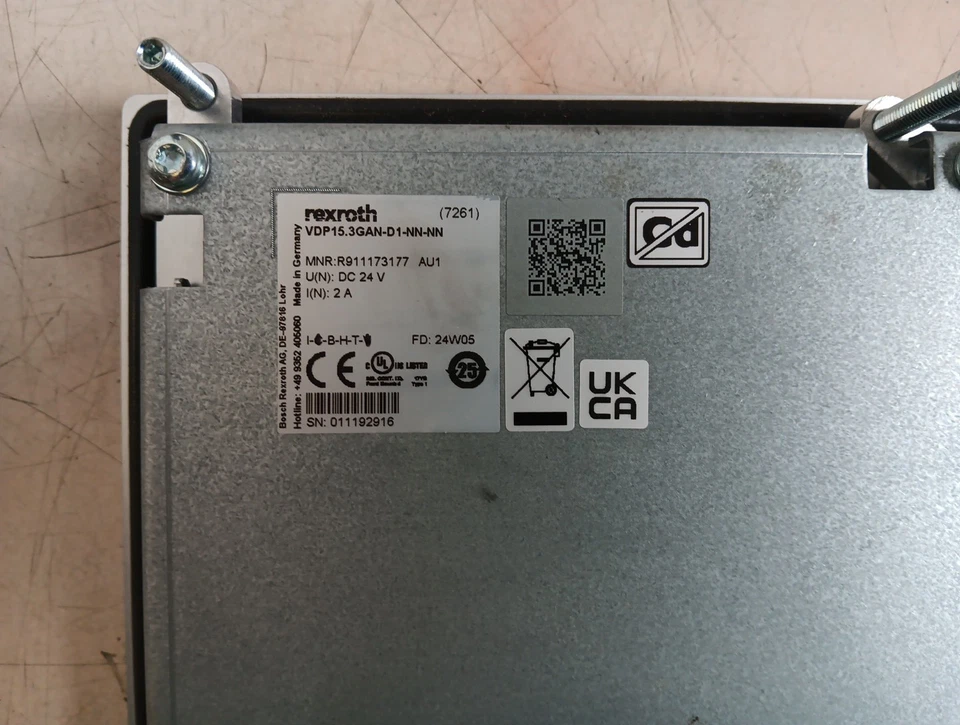 PANEL DE VISUALIZACIÓN OPERADOR REXROTH INDRACONTROL V V VDP15.3GAN-D1-NNN R911173177 Foto 4 de 4