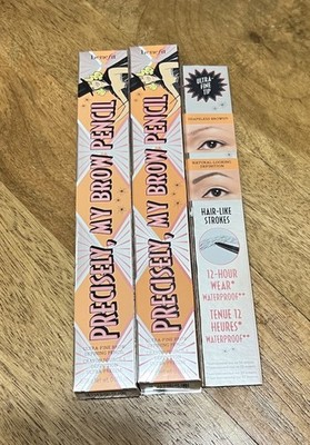 2 Benefit Precisely My Brow Pencil 6 Cool Soft Black New