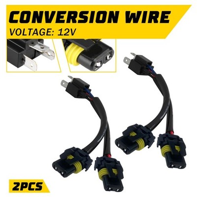Conversion Wire H6054 to 9005 9006 Two Harness Head Light Bulb Adapter Connector