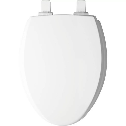 Kendall Never Loosens Elongated Enameled Wood Toilet Seat with Easy Clean and - Picture 2 of 9