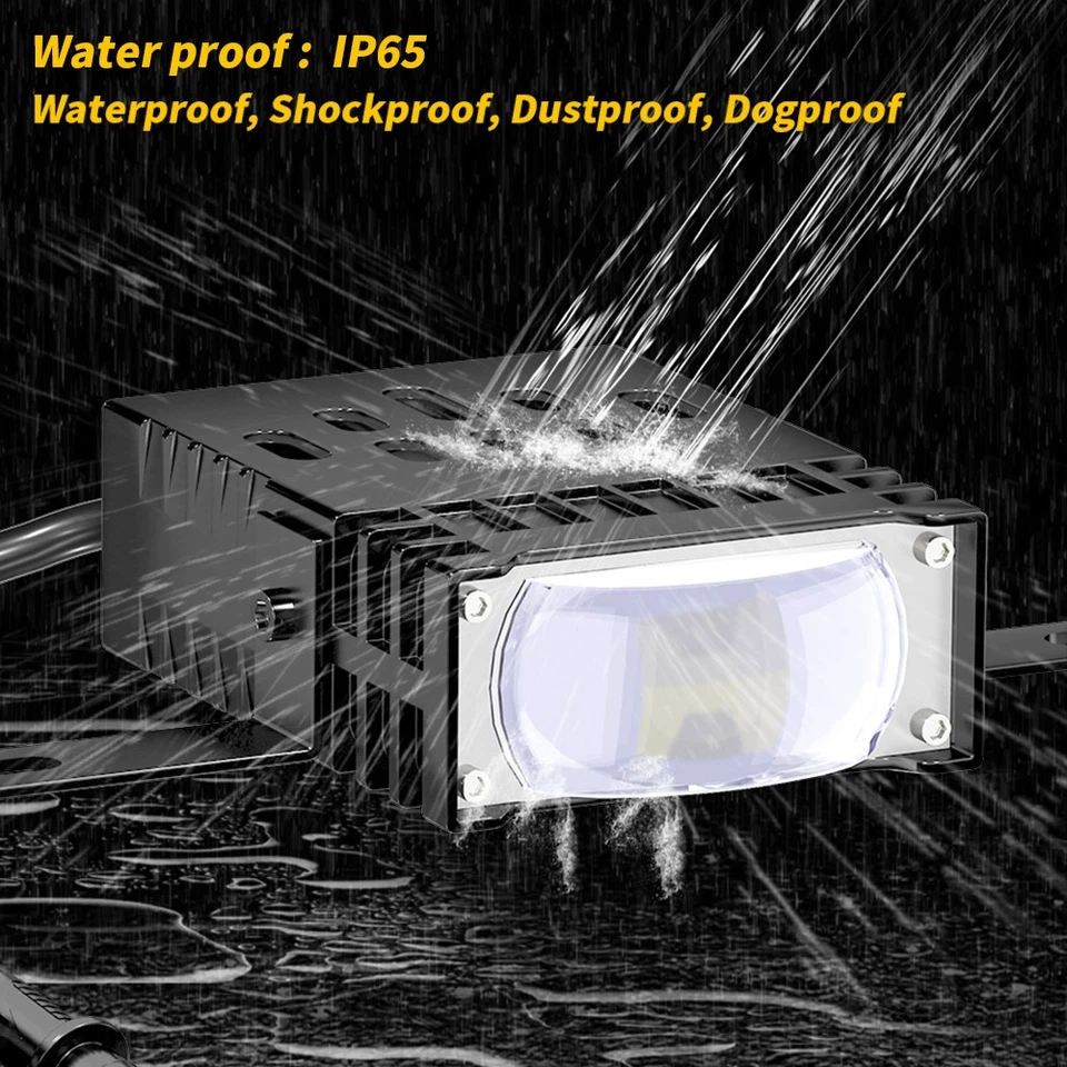 Square Mesh Laser LED Lights Suitable For DC12-85V Motorcycles/cars/Truck/SUV - Image 4 of 4