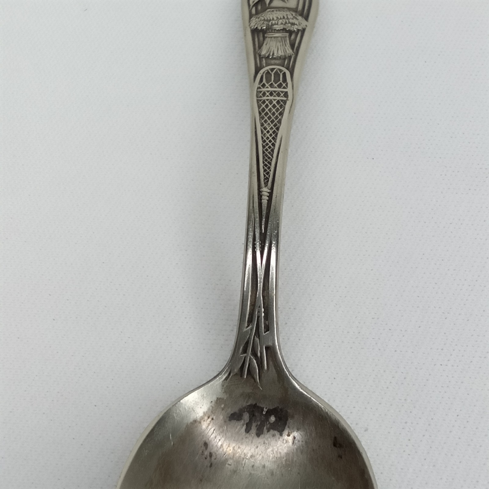 Antique Promotional Souvenir Spoon Old Sleepy Eye Unity Silver Co 1900s