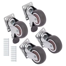 LABLT 4 × 2" universal caster w/2Pcs Brake With 360 degree swivel 600 Lbs all