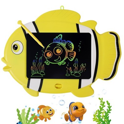 Clown Fish LCD Writing Tablet Board for Kids，9 Inch Colorful Doodle Drawing
