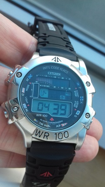 Citizen PROMASTER MC7000-04E CHRONOGRAPH VINTAGE NOS MONTRE WATCH UHR ROBLA