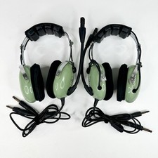 DAVID CLARK MODEL H10-20 (2 SETS)🛩️ | AVIATION HEADSETS + M-7A MICS | UNTESTED✨