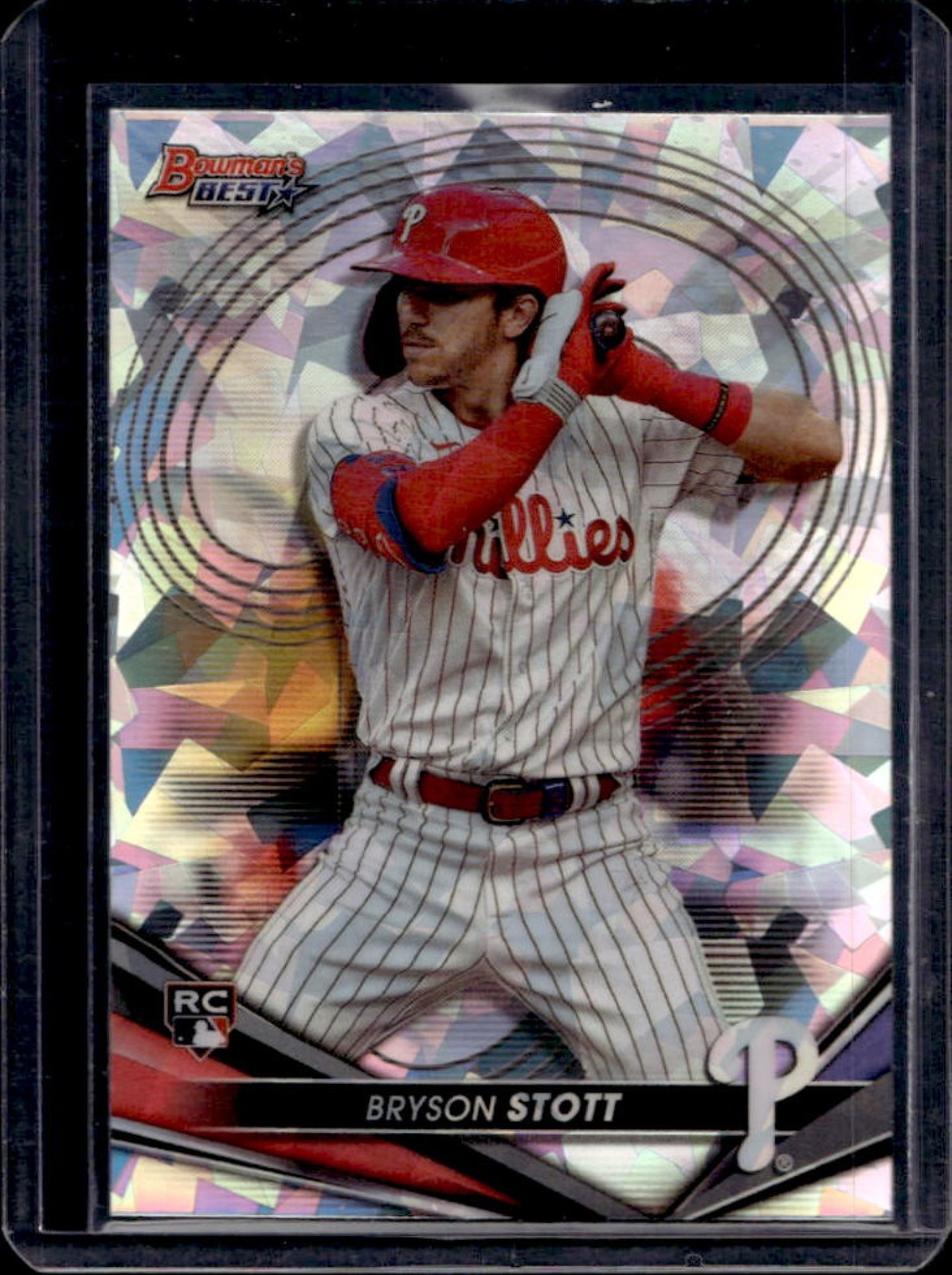 2022 Bowman's Best Bryson Stott RC Atomic Refractor Rookie #2 Phillies