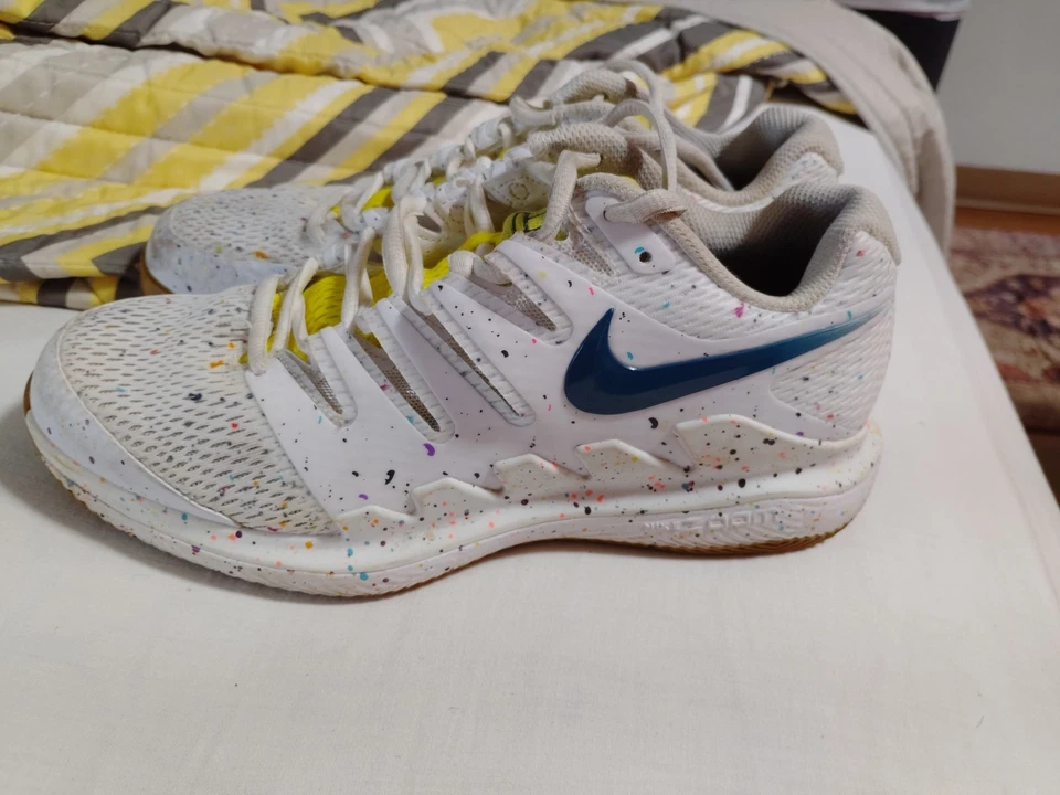 Nike Court Air Zoom Vapor X HC Sneakers Speckled AA8027-109 White Pink sz 8 - Image 2 of 4