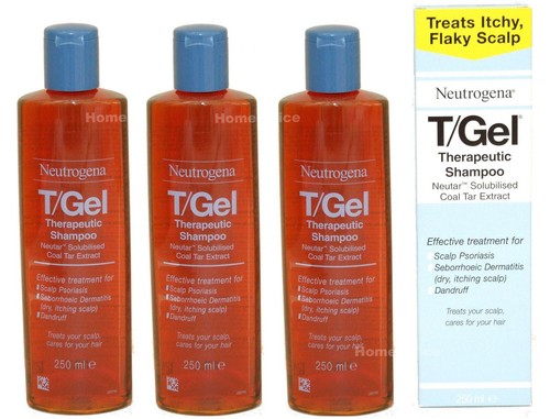 Champú terapéutico Neutrogena T/Gel, 250 ml, paquete de 3