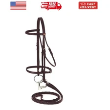Silver Fox Raised Snaffle Bridle