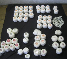 Posten echt Vintage Häkelgarn Kordonet feines Baumwollgarn 50, 60, 30, 20