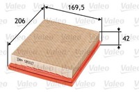 Valeo Luftfilter 585027 FüR CitroËN Peugeot