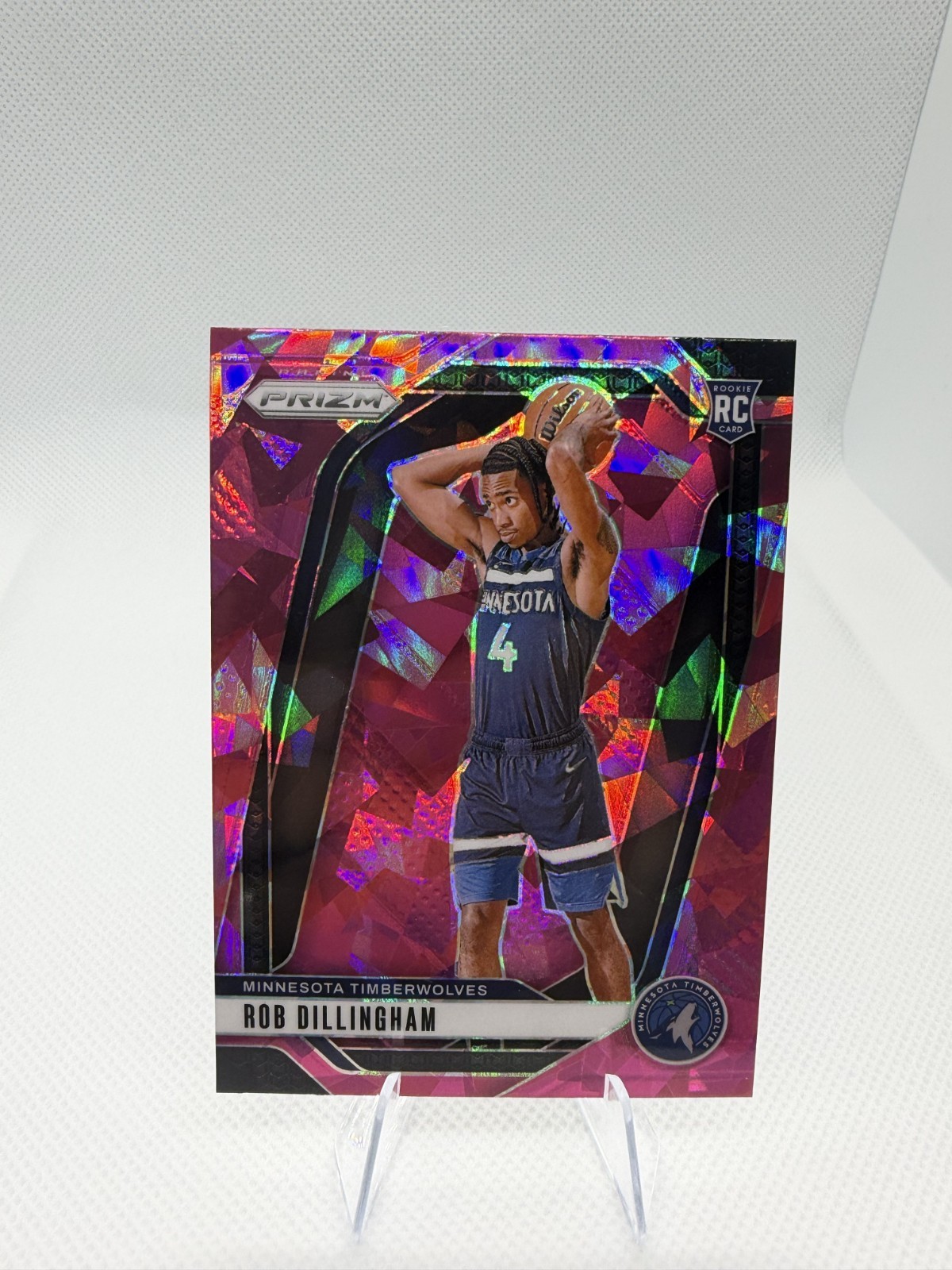 2024-25 Panini Prizm - Robert Dillingham #250 Pink Ice Prizm (RC)