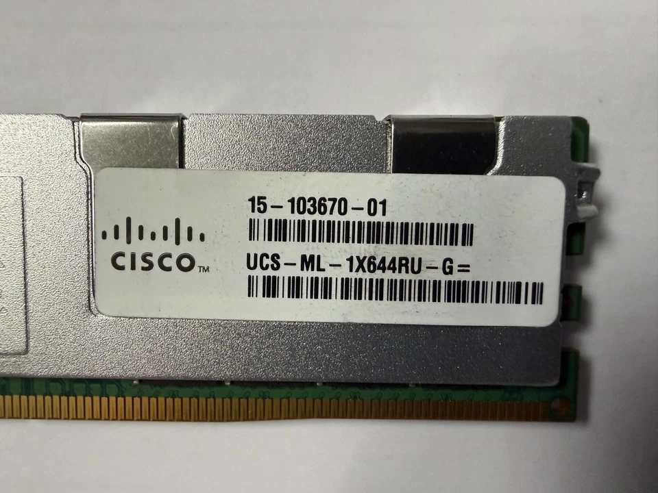 64GB DDR4-2400 LRDIMM ECC – Cisco(UCS-ML-1X64RU-G) – Samsung M386A8K40BM1 - Bild 2 von 4