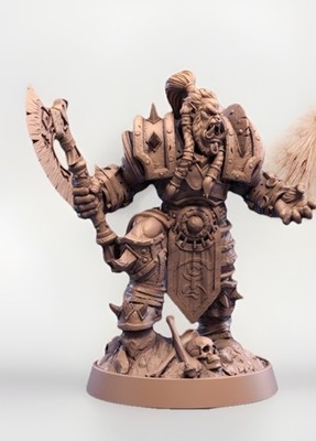 Axtkrieger Ork Troll Miniatur Spiel Ogerfigur Unbemalt Fantasy Roleplay Warcraft