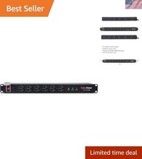 Professional-Grade 12-Outlet Surge Protector with 15 ft Power Cord - Mountable