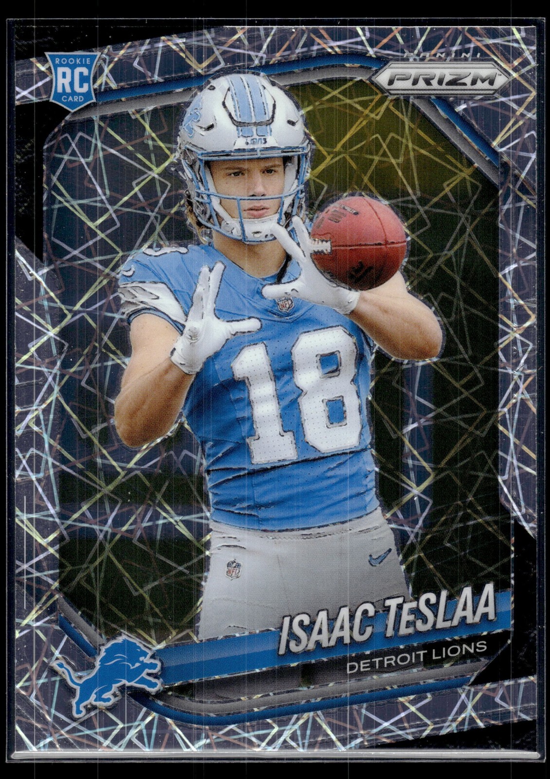 2025 Panini Prizm Isaac TeSlaa #316 Lazer RC Lions