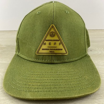 Neff Green Flat Bill Hat Adjustable Adult Size OSFA Green Baseball Cap