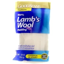 3 Pack GoodSense Lamb's Wool Padding, 0.375 oz