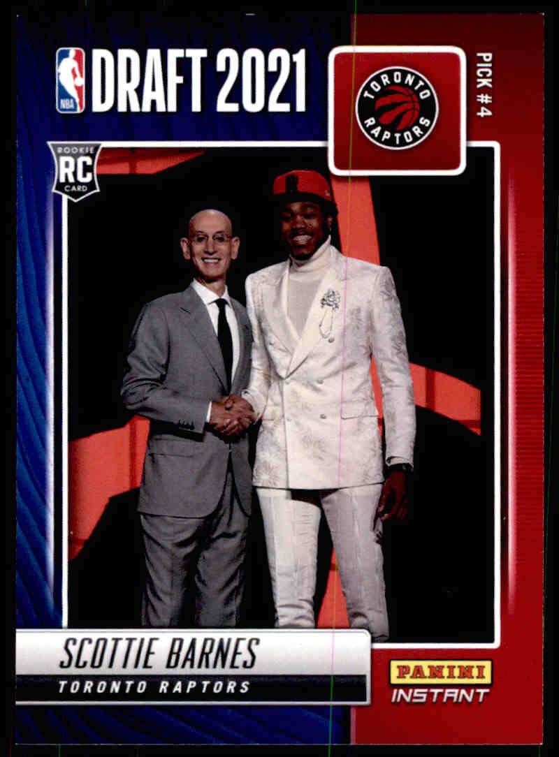 Scottie Barnes 2021-22 Panini Instant Draft Night #DN4 Raptors